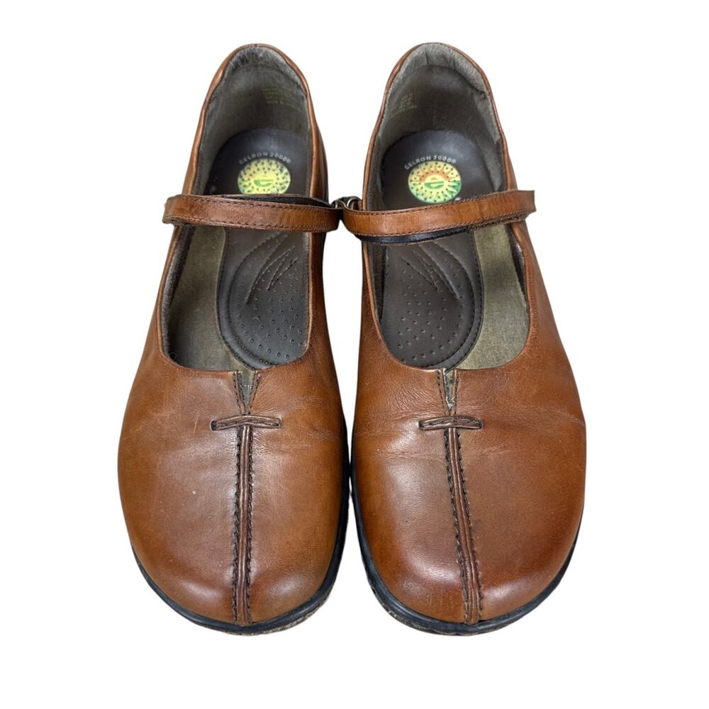 Earth Spirit Womens Size 11 Elliot Leather Mary Jane Flats Brown Comfort Granola - Picture 6 of 12